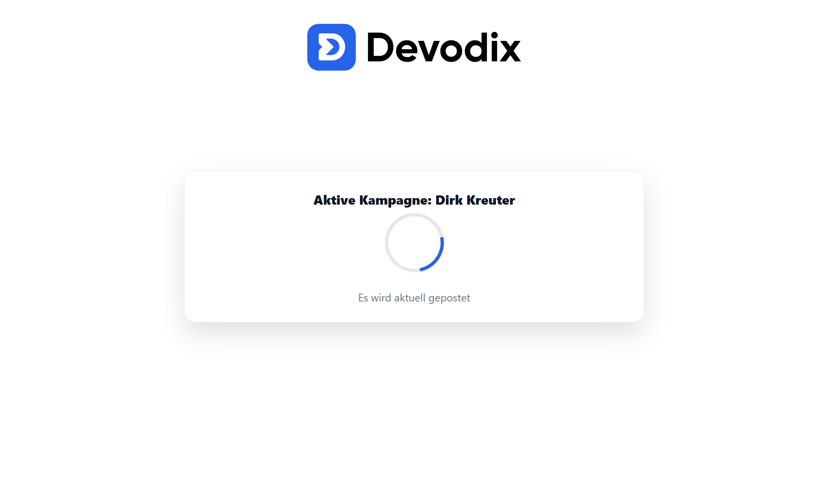 Devodix – Start klicken (Screenshot)